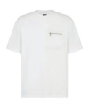 Fendi Ff Chest Pocket Cotton T-shirt In White