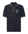 Fendi Ff Jacquard Polo Shirt In Black