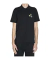 Fendi Logoed Polo Shirt In Black