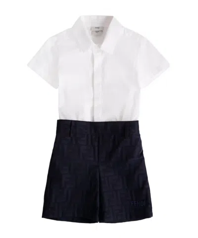 Fendi Short-sleeved Shirt And Pants Set
