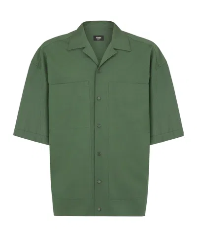 Fendi Short-sleeved Shirt In Green