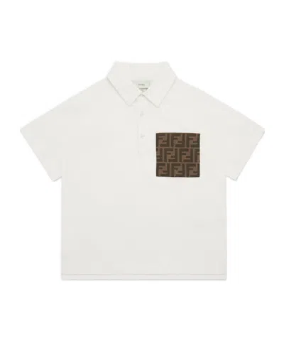 Fendi Short-sleeved Shirt In White