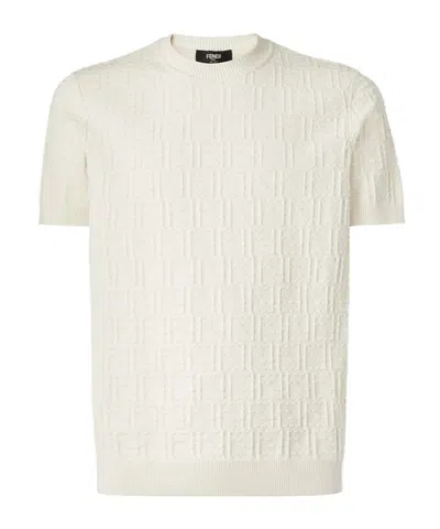 Fendi Short-sleeved Sweater In White