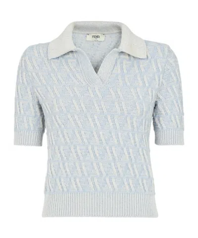 Fendi Short-sleeved Sweater In White