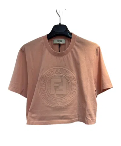 Fendi Short-sleeved T-shirt In Brown