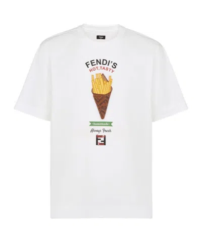 Fendi Short-sleeved T-shirt In White