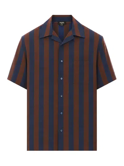 Fendi Short Sleeves Shirt In Multi