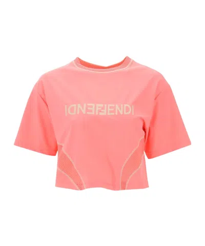 Fendi Short T-shirt In Pink