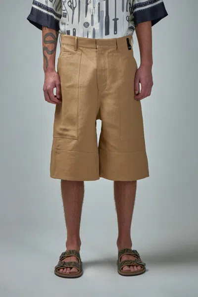 Fendi Short Trousers In Neutral