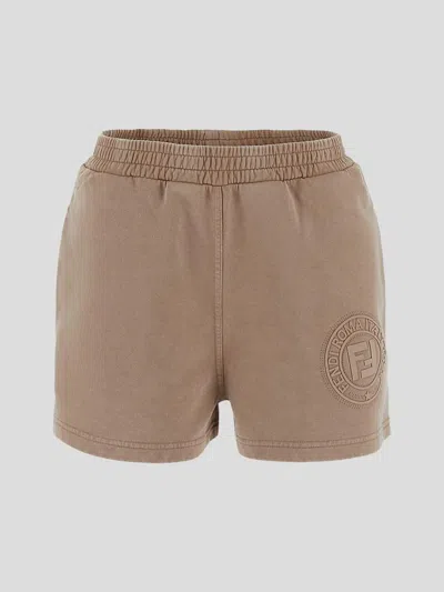 Fendi Shorts In Brown