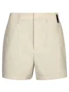 Fendi Virgin Wool Jojoba Shorts With 4 Pockets In Beige
