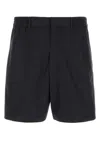 Fendi Elasticated-waist Side-slit Shorts In Black