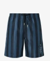 Fendi Pequin Nylon Swim Boxer In Blu Notte Indaco