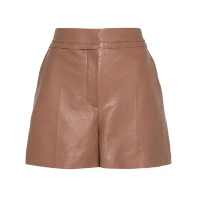 Fendi Shorts In Brown
