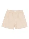 Fendi Ff Chambray Shorts In Neutral