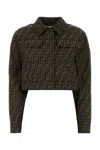 Fendi Embroidered Polyester Blend Jacket In Ff