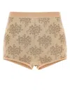 Fendi Viscose Shorts With Embroidered Floral Pattern