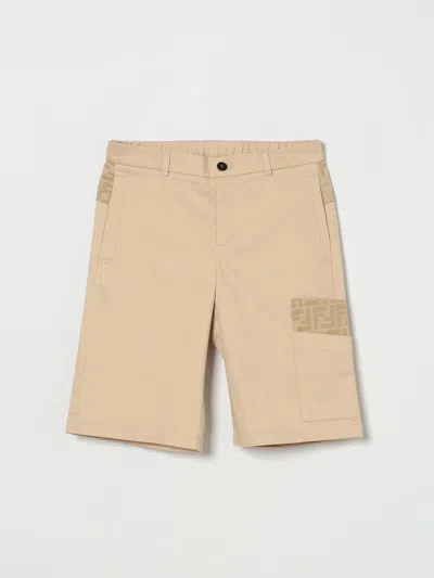 Fendi Shorts Kids  In Brown