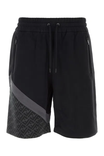 Fendi Shorts-m Nd  Male In Black