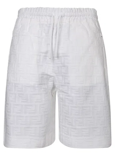 Fendi Shorts In White