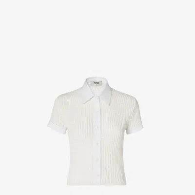 Fendi Short-sleeve Shirt In White
