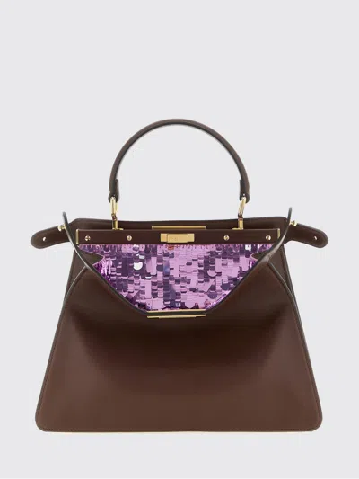 Fendi Shoulder Bag Woman In Brown