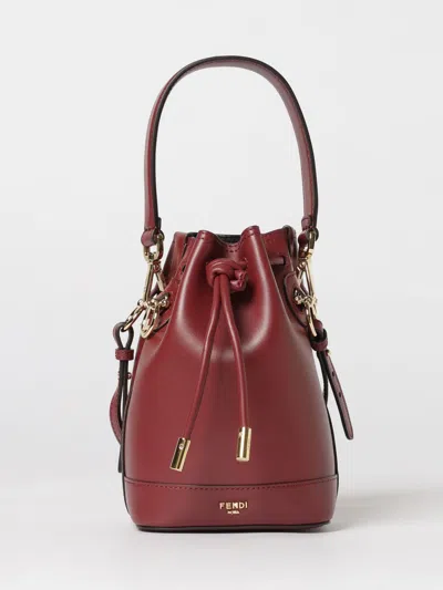 Fendi Shoulder Bag Woman  In Burgundy