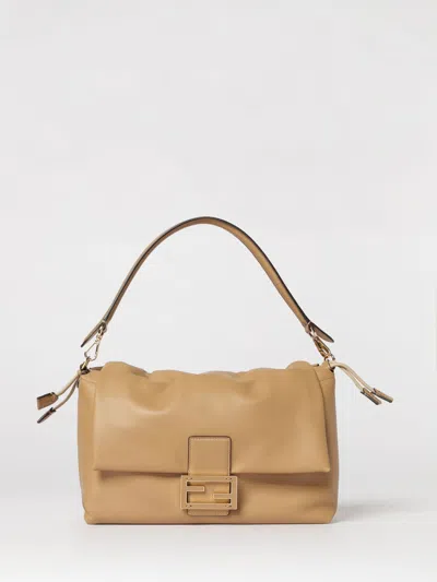 Fendi Shoulder Bag Woman  In Nude