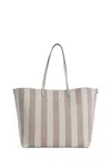 Fendi Roll Large Reversible Tote In Gray