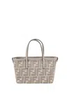 Fendi Women Roll Mini Handbag In Beige