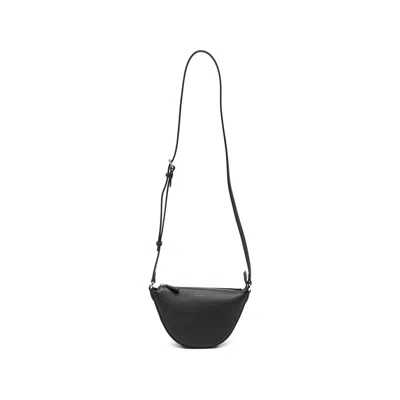 Fendi Mini Melon Half-moon Messenger Bag In Black
