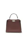 Fendi Brown Calf Leather Bos Taurus Shoulder Bag In Brown
