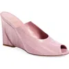 Fendi Show Genuine Eel Wedge Mule In Pink