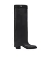 Fendi Black Leather Boots In Black