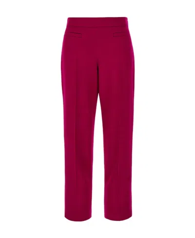 FENDI WOOL-BLEND CROPPED TROUSERS