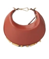 Fendi Mini Graphy Leather Shoulder Bag In Brown