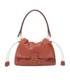 Fendi Mamma Baguette Leather Shoulder Bag In Brown