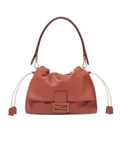 Fendi Sienna Brown Nappa Leather Bag