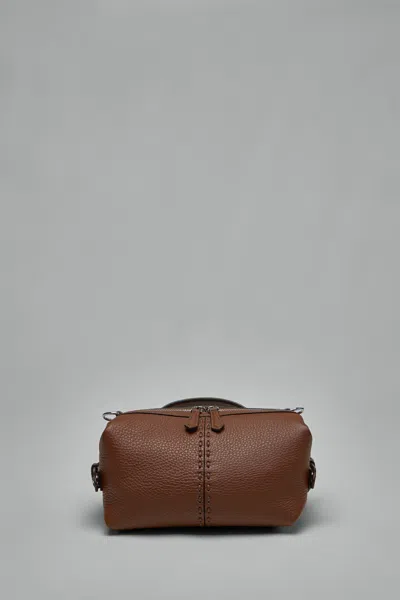 Fendi Siesta Small Shoulder Bag In Brown