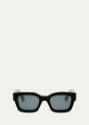 Fendi Signature Acetate Cat-eye Sunglasses In Black
