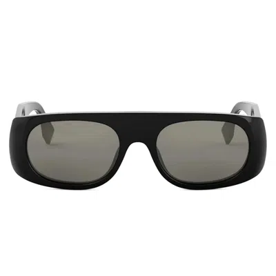 Fendi Signature Black Irregular Sunglasses