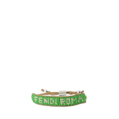 Fendi Signature Bracelet In Green