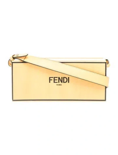 Pre-owned Fendi Signature Clutch Horizontal In Multi