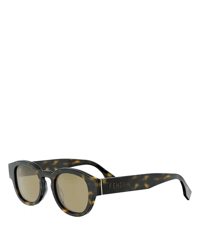 Fendi Signature Pantos Sunglasses, 48mm In Brown