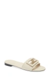Fendi Signature Slide Sandal In Pink