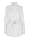 Fendi Contrasting Striped Cotton-silk Blouson In Color Carne Y Neutral