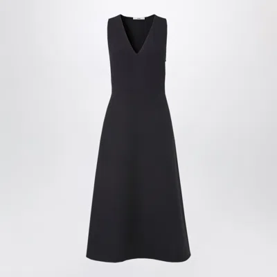Fendi Silk And Wool Mini Dress In Black