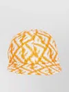 Fendi Silk Baseball Cap With Diagonal Ff Motif