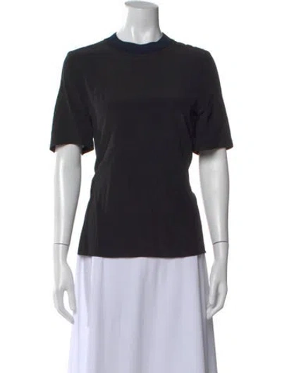 Pre-owned Fendi Silk Crew Neck T-shirt W/ Tags In Gray