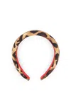 Fendi Animal-print Headband In Brown
